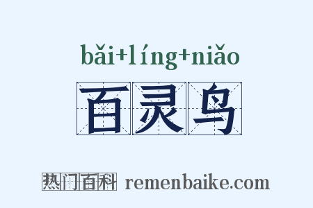 百灵鸟是什么意思的图片